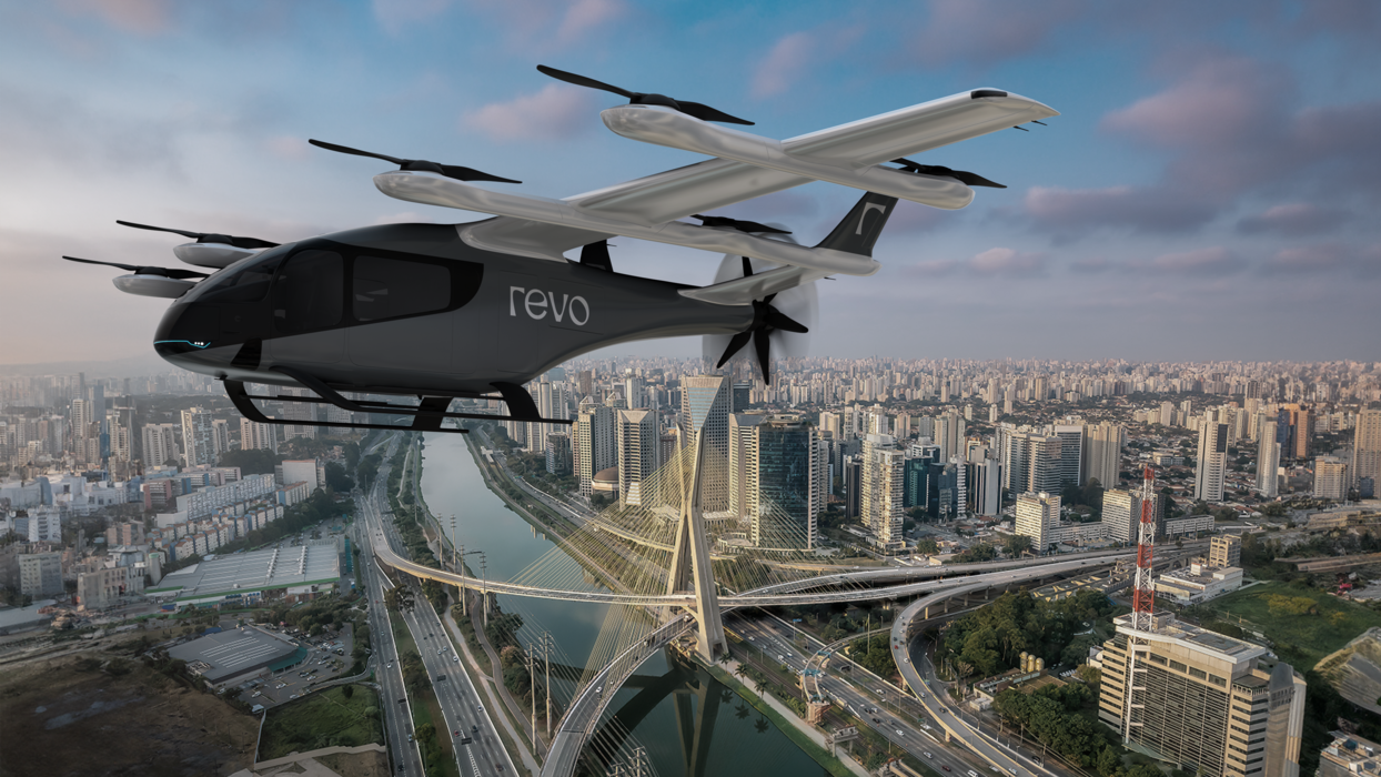 SP testa mobilidade aérea com simulação do 'carro voador' da Eve, de Taubaté