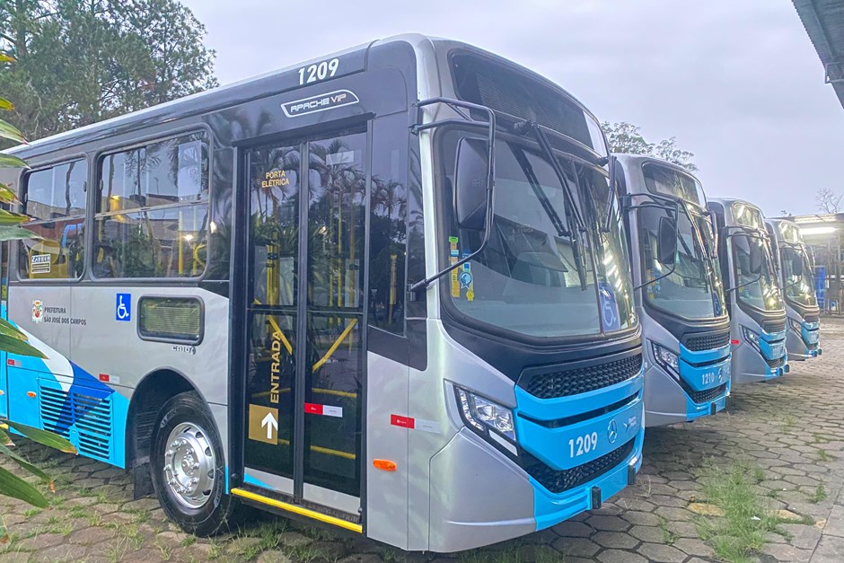 Novos ônibus da Frota do transporte público de São José dos Campos