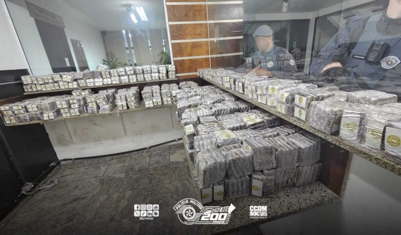 PM apreende 4 mil tabletes de maconha que seriam vendidos no Vale do Paraíba