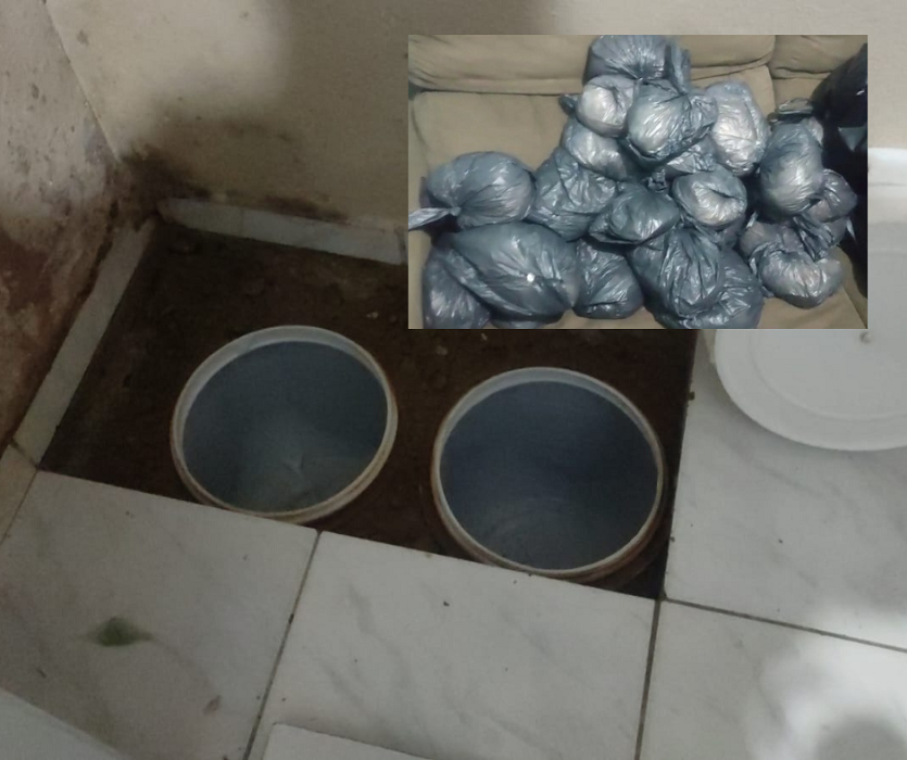 Casal de São José, suspeito de pertencer a organização, criminosa é preso com drogas escondidas em pisos falsos