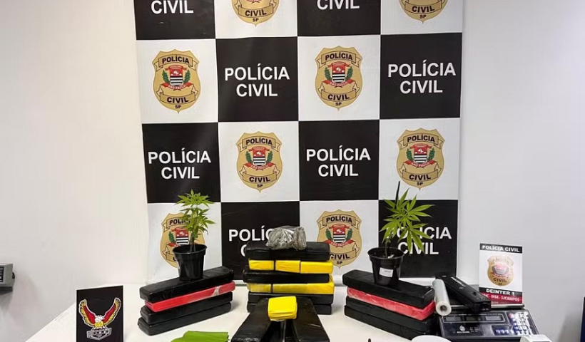 Polícia apreende 30 kg de maconha e dá prejuízo de R$ 45 mil para o tráfico de drogas em São José e Pinda