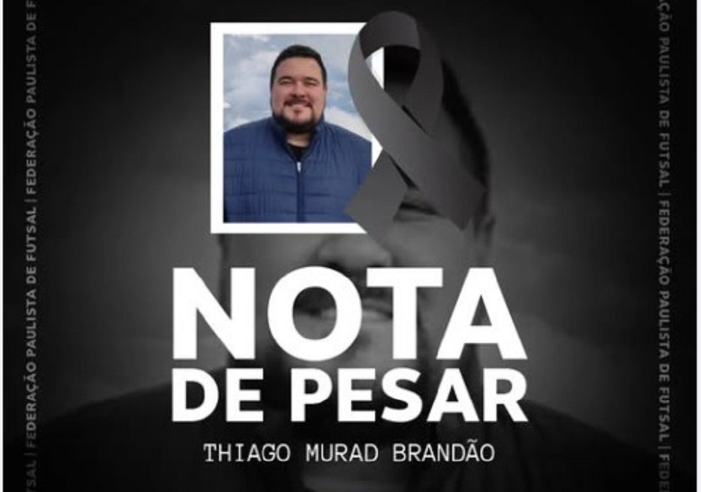 Supervisor do São José Futsal, Thiago Murad Brandão, morre aos 35 anos