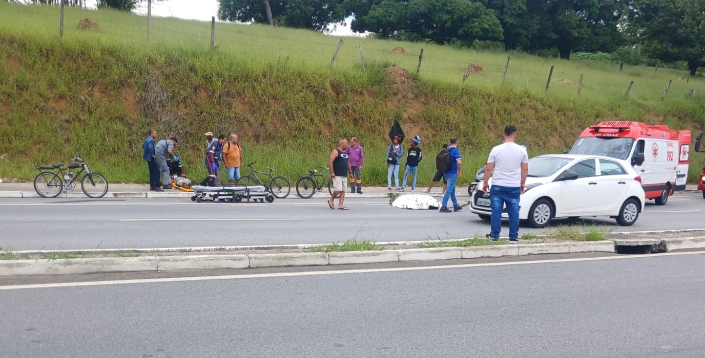 Ciclista é atropelado e morre em estrada de Taubaté