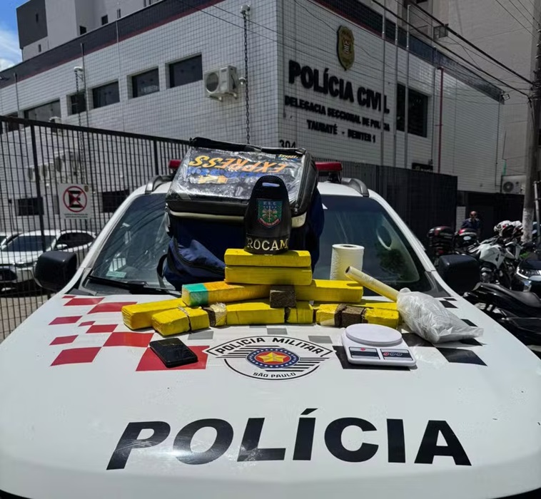 PM prende homem com 8 kg de maconha em Taubaté