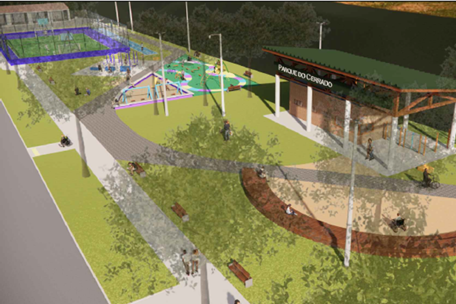 Projeto de revitalização do Parque do Cerrado, na zona sul de São José dos Campos