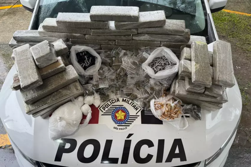 Drogas apreendidas em Guaratinguetá
