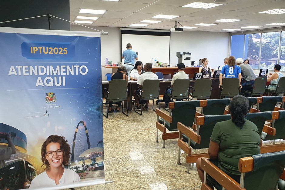 Atendimento do IPTU 2025 em São José dos Campos