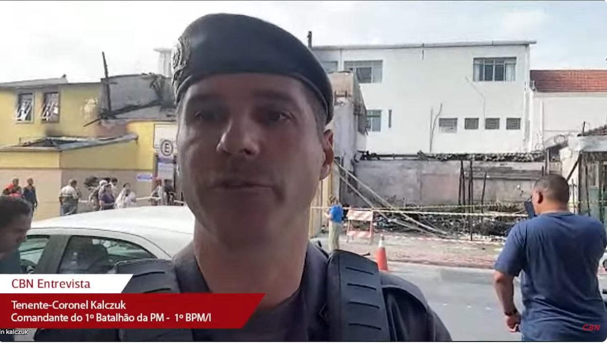 Incêndio foi criminoso e proposital, suspeito foi preso pela PM ainda na madrugada