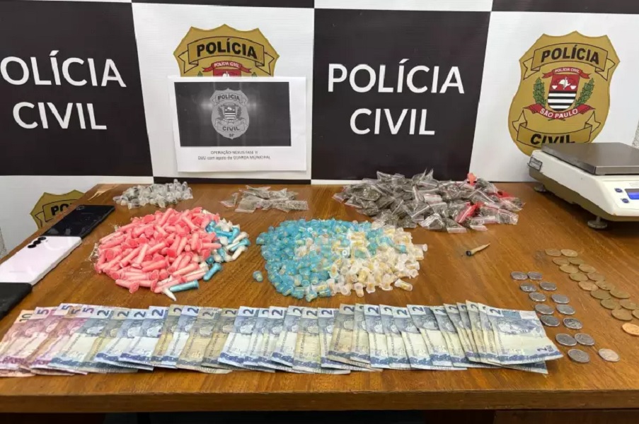 Cinco são presos e ponto de tráfico é fechado no centro de São José dos Campos