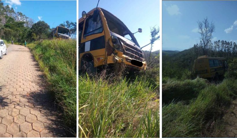 Ônibus escolar colide com barranco e deixa 11 professores feridos em Lorena