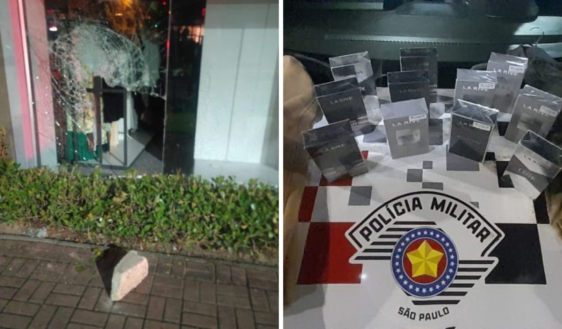 Homem é preso após furtar perfumes e roupas em shopping de Guaratinguetá