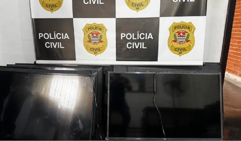 Polícia Civil recupera oito televisores furtados de escola em Jacareí