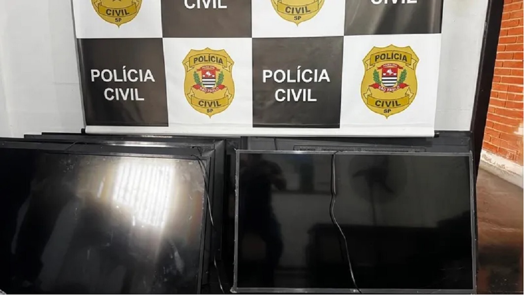 Polícia Civil recupera oito televisores furtados de escola em Jacareí