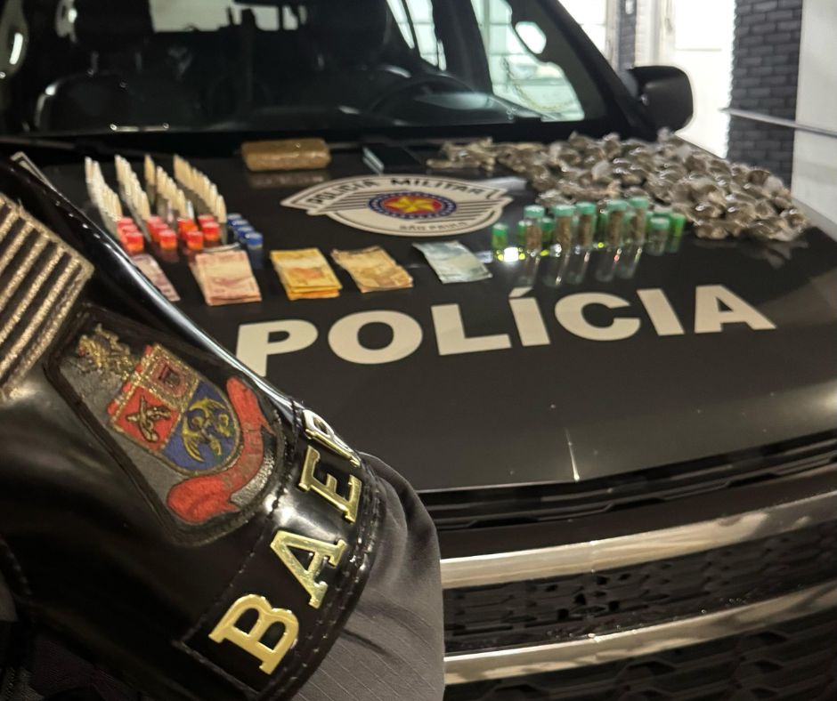Homem é preso por tráfico de drogas no bairro Pedregulho, em Guaratinguetá