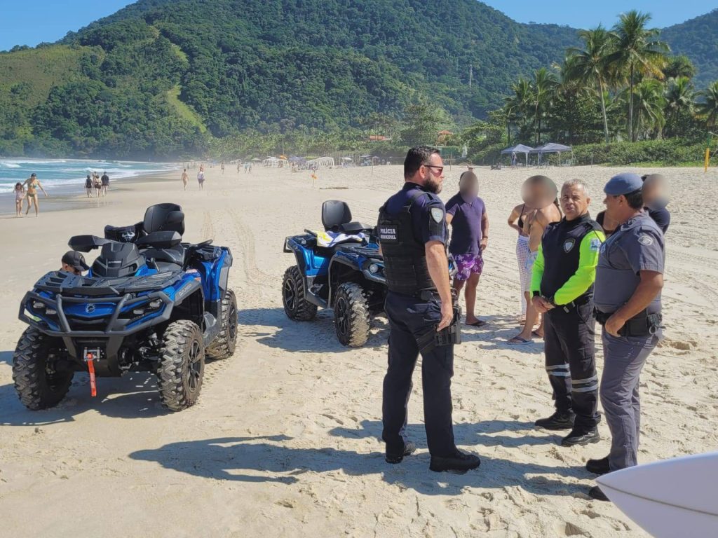 Operação ‘Praia Segura’ apreende seis quadriciclos irregulares em São Sebastião no fim de semana