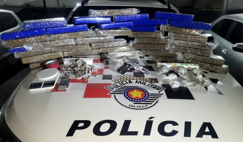 PM prende trio e apreende 35 kg de maconha na Zona Leste de SJC