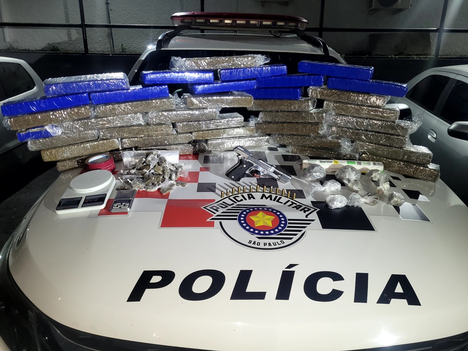 PM prende trio e apreende 35 kg de maconha na Zona Leste de SJC