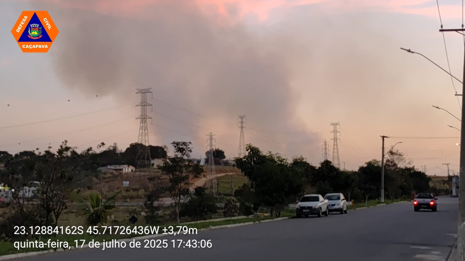 Incêndio em Caçapava