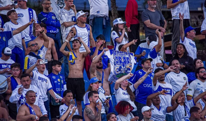 Torcida do São José EC presente no Joaquinzão no Clássico do Vale do último domingo, dia 20 de julho