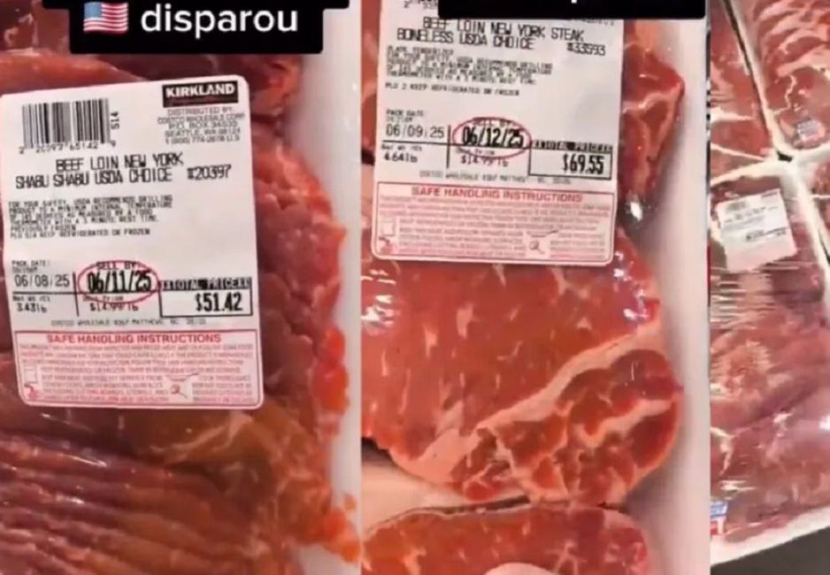 O preço das carnes disparou nos Estados Unidos poucos dias depois da entrada em vigor das tarifas impostas pelo ex-presidente Donald Trump a dezenas de países.