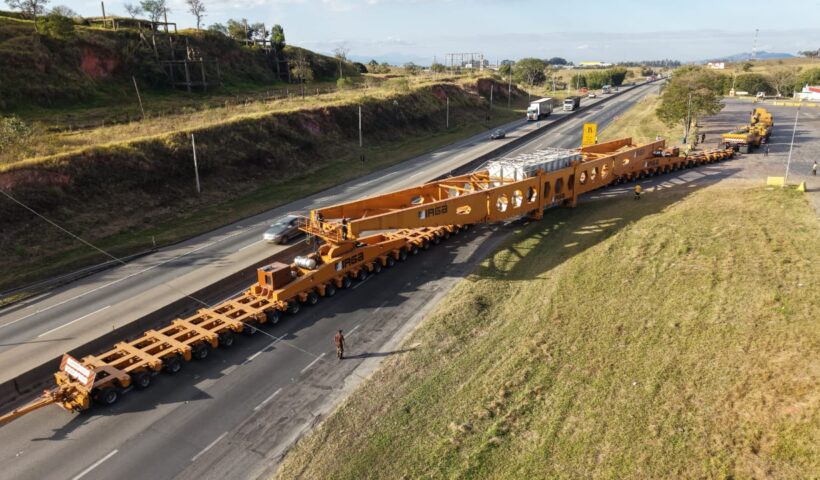 Transporte da maior carga da história da Dutra começou no dia 21 de julho