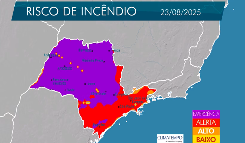 Veranico eleva temperaturas e aumenta risco de queimadas no Vale