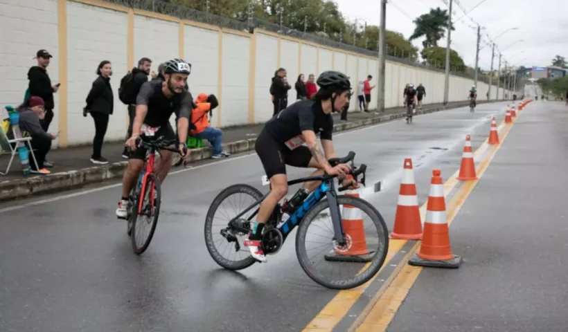 Primeira etapa do Super 5k & Duathlon do Vale na Via Oeste de São José dos Campos. Foto: Divulgação