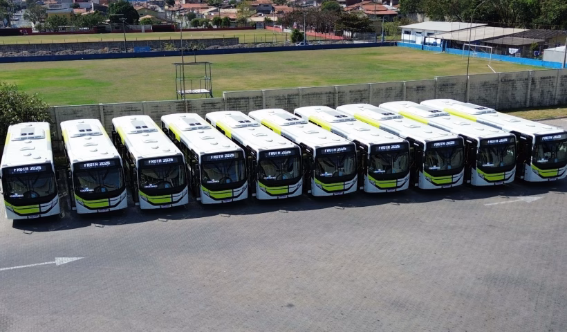 Nova frota do transporte Público de Taubaté. Foto: PMT