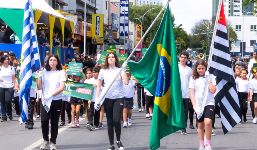 Comemoração do 7 de setembro em São José dos Campos. Foto: PMSJC