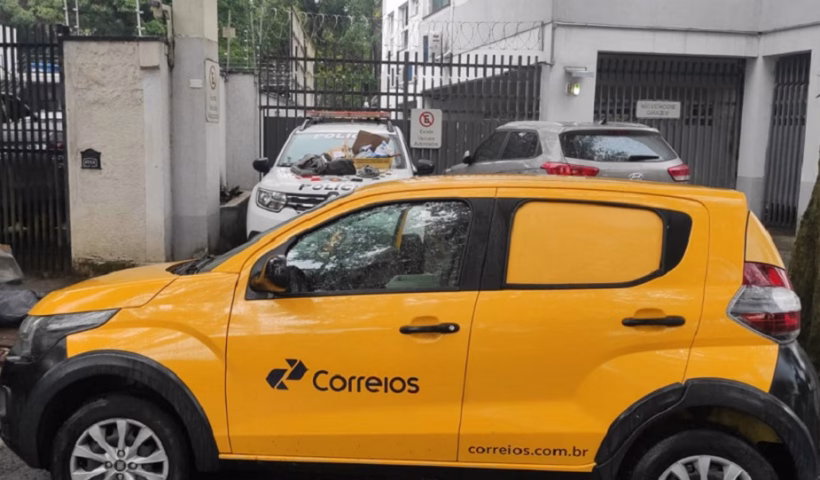 A Polícia Militar prendeu em flagrante, na manhã desta segunda-feira (22), um homem acusado de furtar um veículo oficial dos Correios na Zona Sul de São
