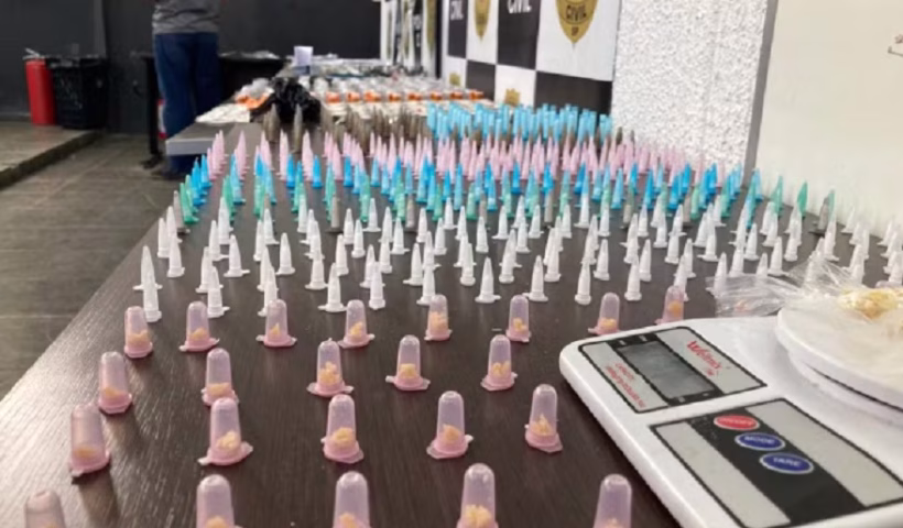 A Polícia Civil apreendeu quase mil porções de drogas durante uma operação realizada nesta quarta-feira (24) em Pindamonhangaba.