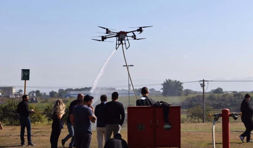Drone criado em São José para incêndios atrai interesse nacional