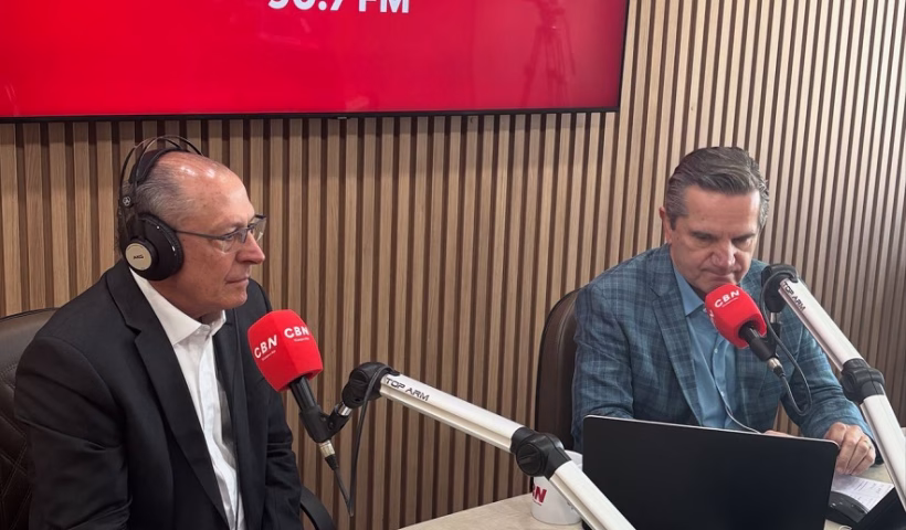 Alckmin rebate vínculo de isenção de IR com anistia, em entrevista à CBN Vale