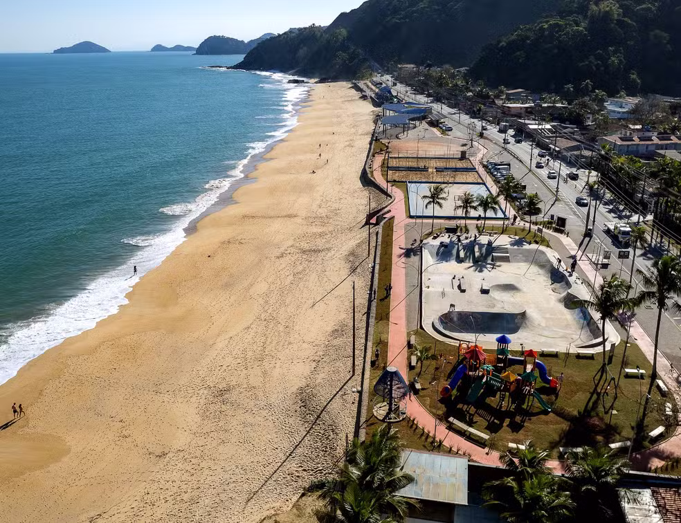 Imagem aérea de São Sebastião