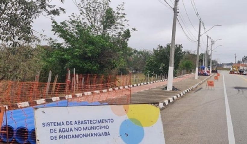 A Sabesp inicia na próxima segunda-feira (3) uma importante obra de ampliação do sistema de abastecimento na região do Araretama, em