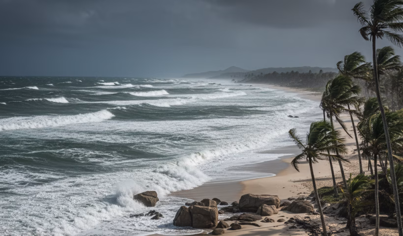 Marinha alerta para ventos de até 75 km/h no litoral de SP