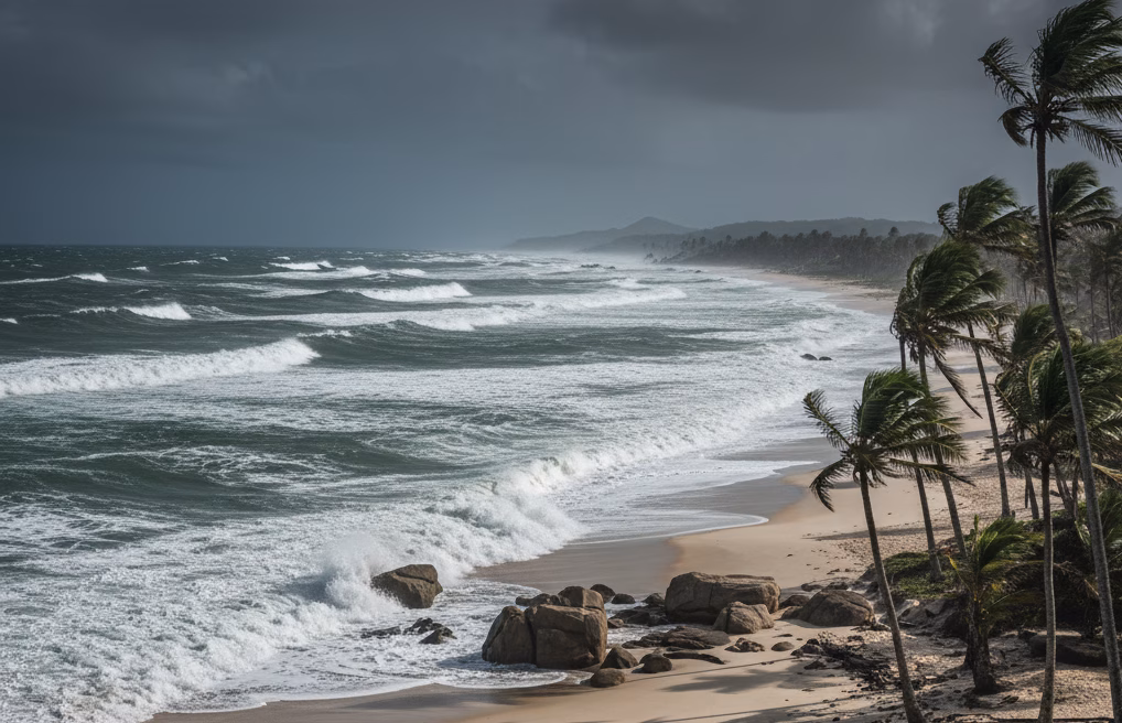 Marinha alerta para ventos de até 75 km/h no litoral de SP