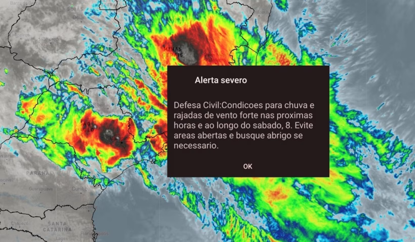 Defesa Civil emite alerta severo por ciclone e ventos de até 109 km/h atingem SJC