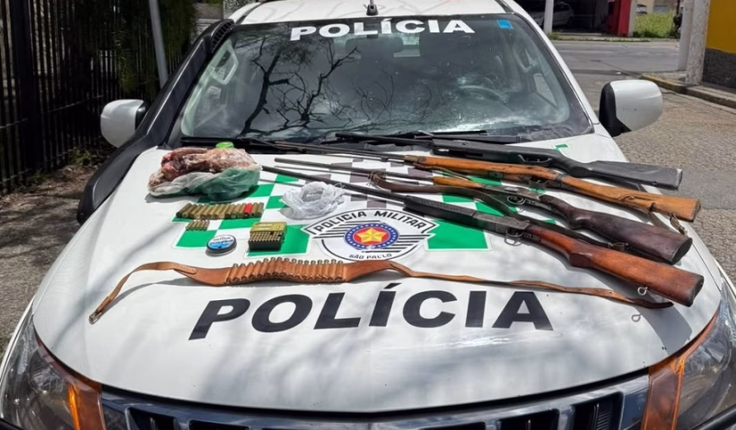 Homem é preso por caça ilegal e armas irregulares em Guaratinguetá
