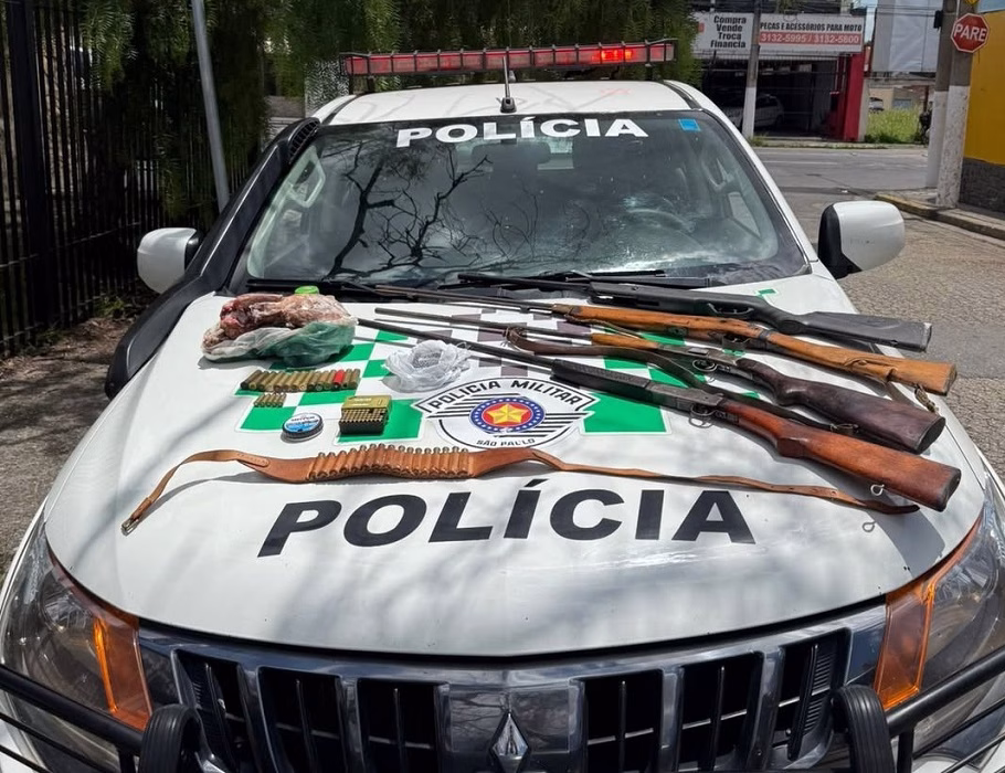 Homem é preso por caça ilegal e armas irregulares em Guaratinguetá