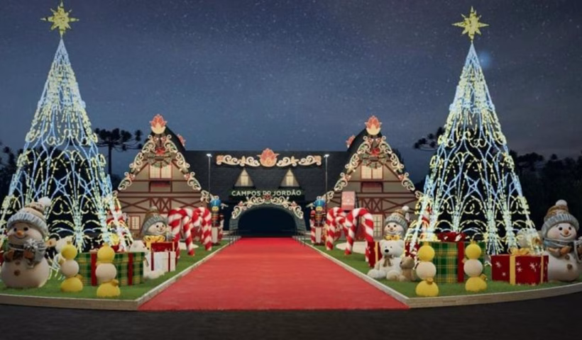 Decoração de Natal em Campos do Jordão tem arte, tecnologia e muita luz