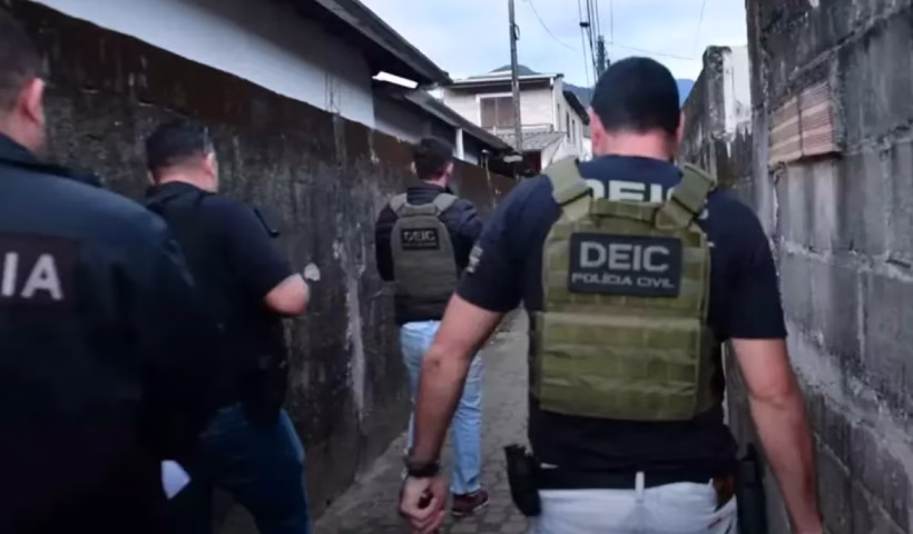 megaoperação da Polícia Civil em Ubatuba