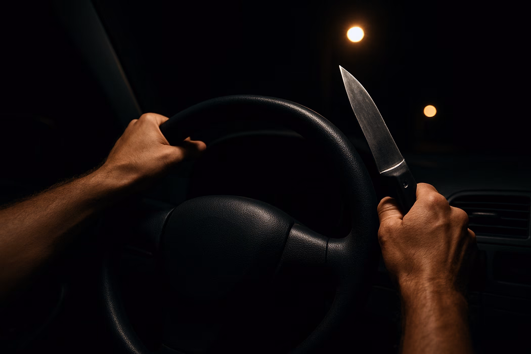 CRIME NO VALE: Mulher é esfaqueada pelo marido e salta de carro para fugir
