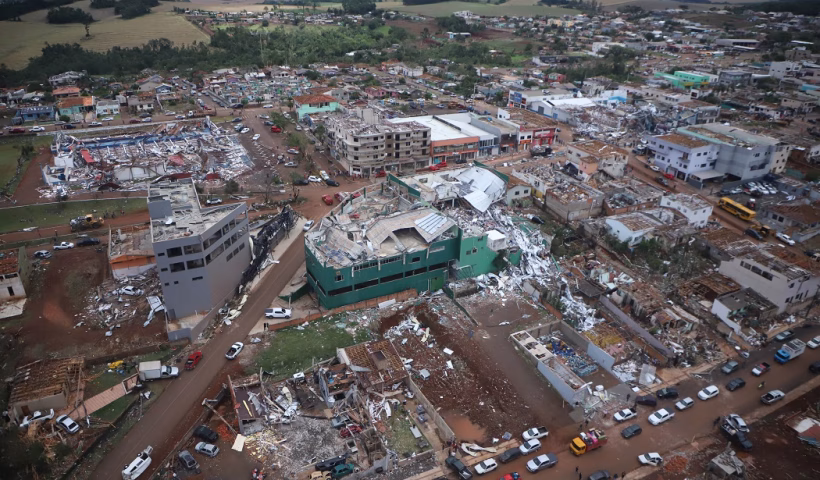 Paraná decreta luto oficial por vítimas de tornado; 90% de uma cidade foi destruída