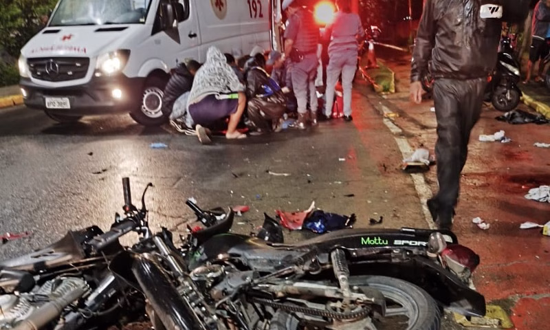 Colisão entre motos deixa dois feridos na rodovia Aparecida–Potim