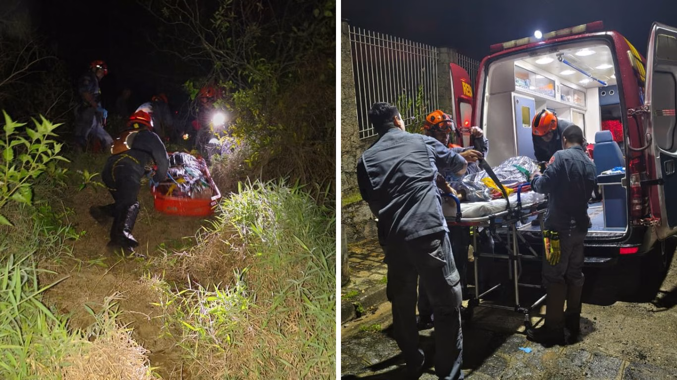 Corpo de Bombeiros de Ilhabela resgata turista alemão após queda em cachoeira