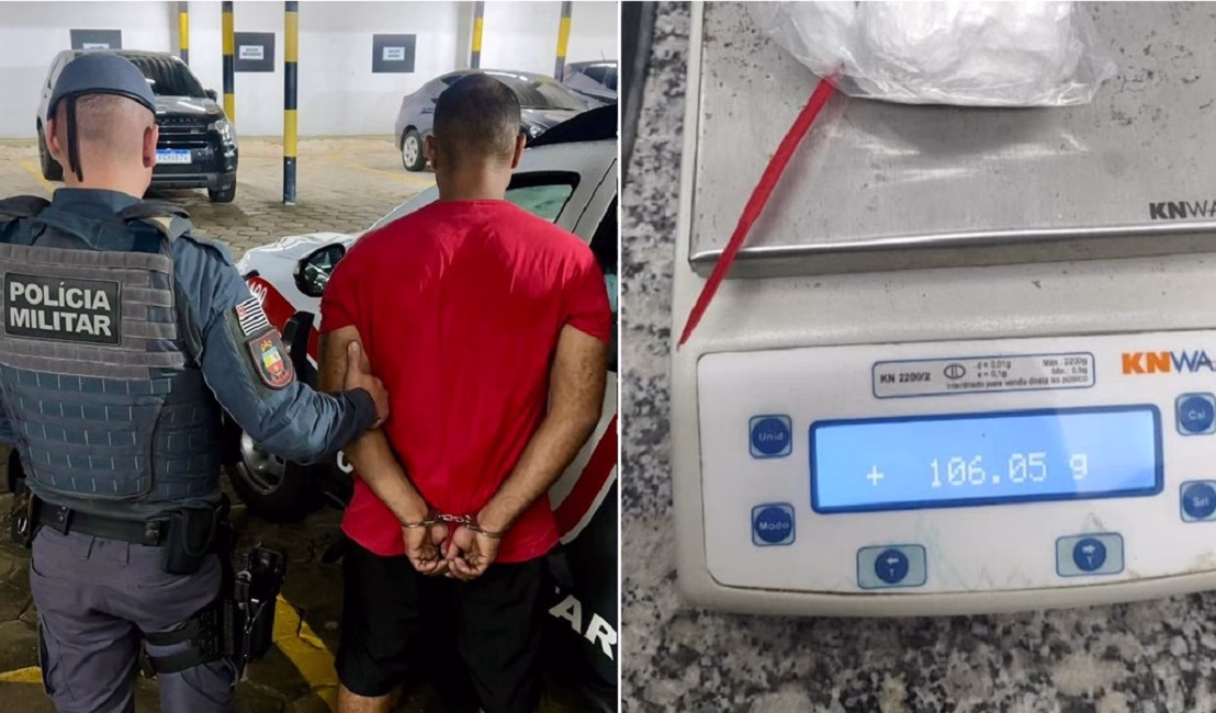 Foragido por tráfico é preso no centro de Caraguatatuba portando cocaína