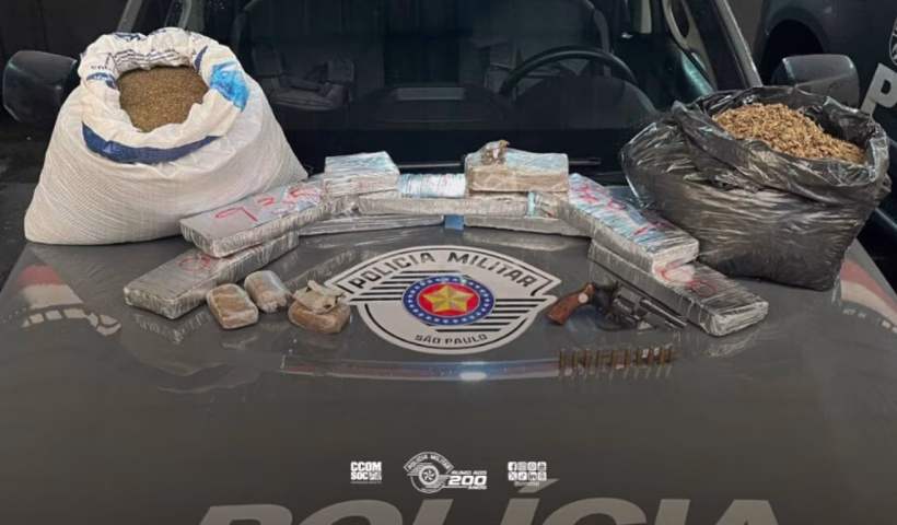 Homem que escondia drogas e arma em oficina mecância é preso em SJC