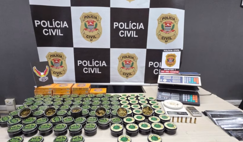 Operação da Polícia Civil combate a venda de 'maconha goumert' por aplicativo em SJC