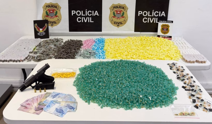 Polícia Civil apreende diversas drogas e arma na Zona Norte de São José dos Campos
